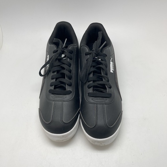 Puma x BMW MMS Roma Sneakers Mens 10.5 339929-01 Black Leather Casual Shoes - Picture 2 of 10